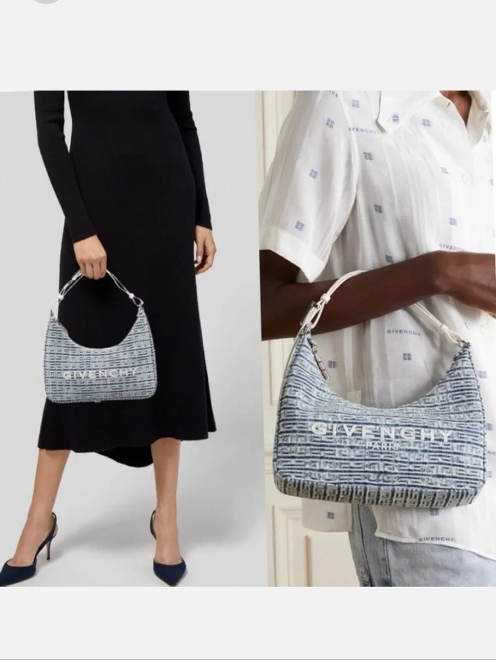 Givenchy Small Moon Cutout Hobo Bag